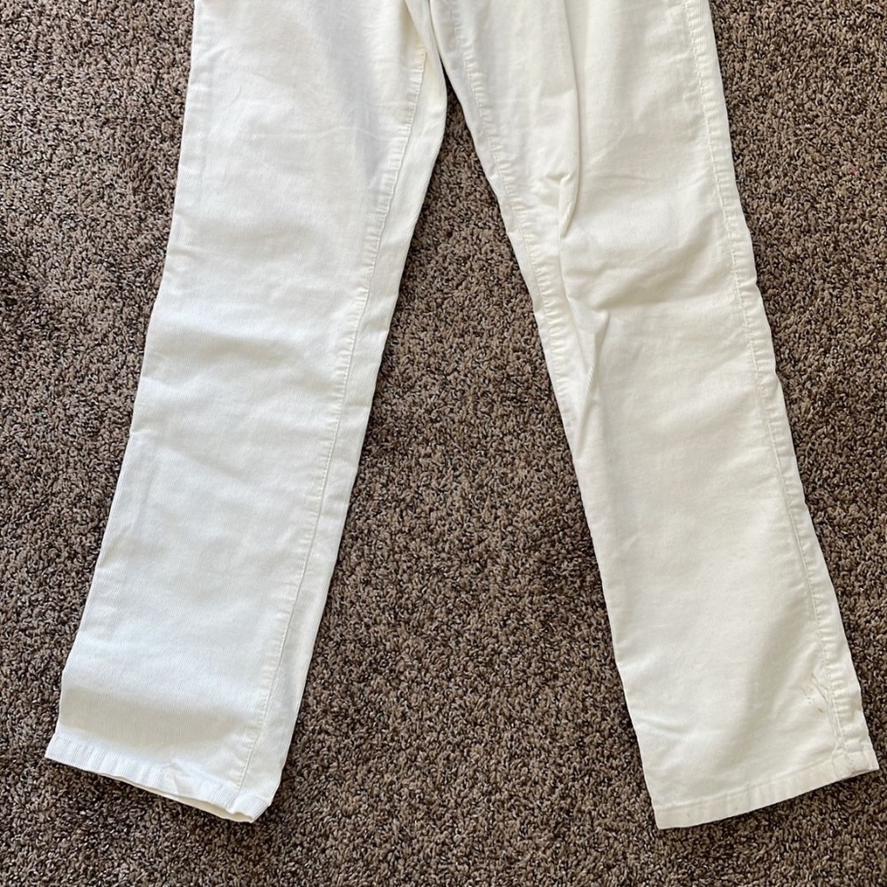 TOMMY HILFIGER corduroy vanilla cream pants size 10 EUC - Picture 2 of 3